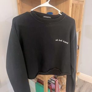 Brandy Melville cropped sweatshirt